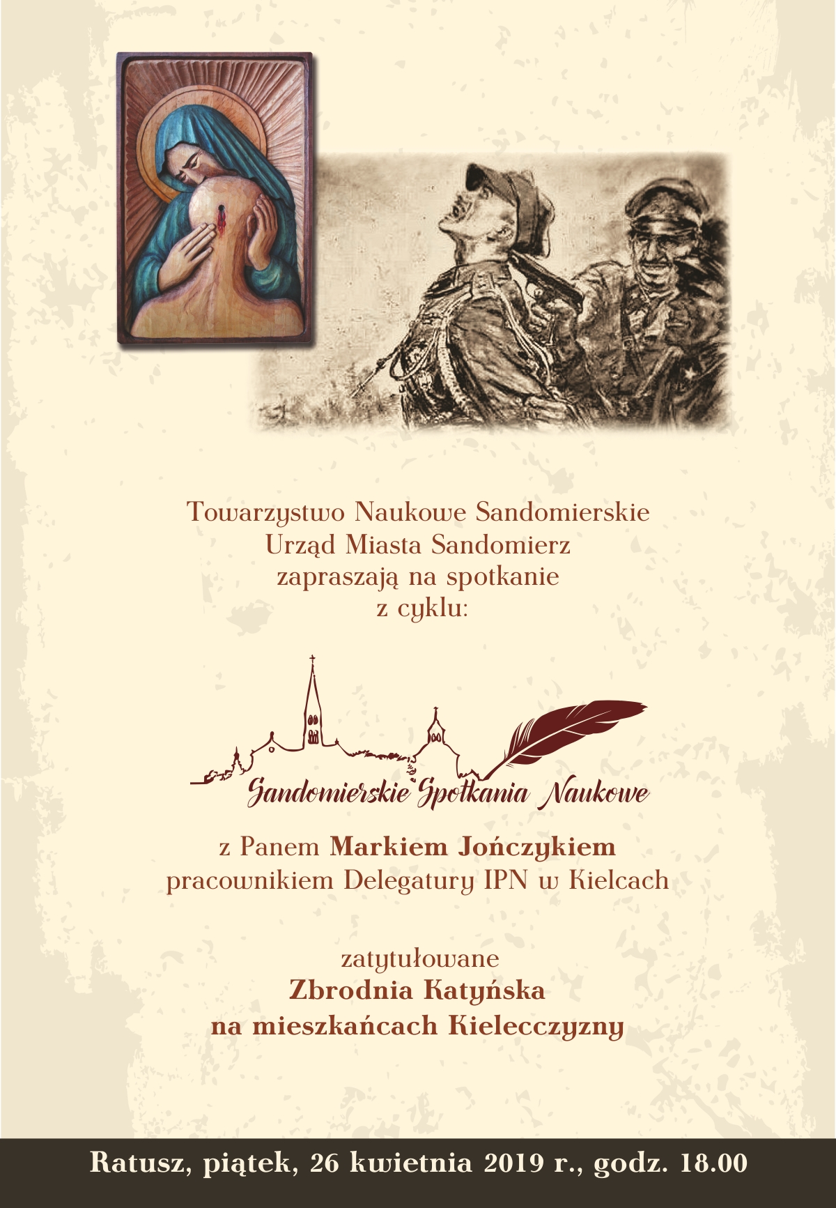 Plakat zbrodnia katyńka